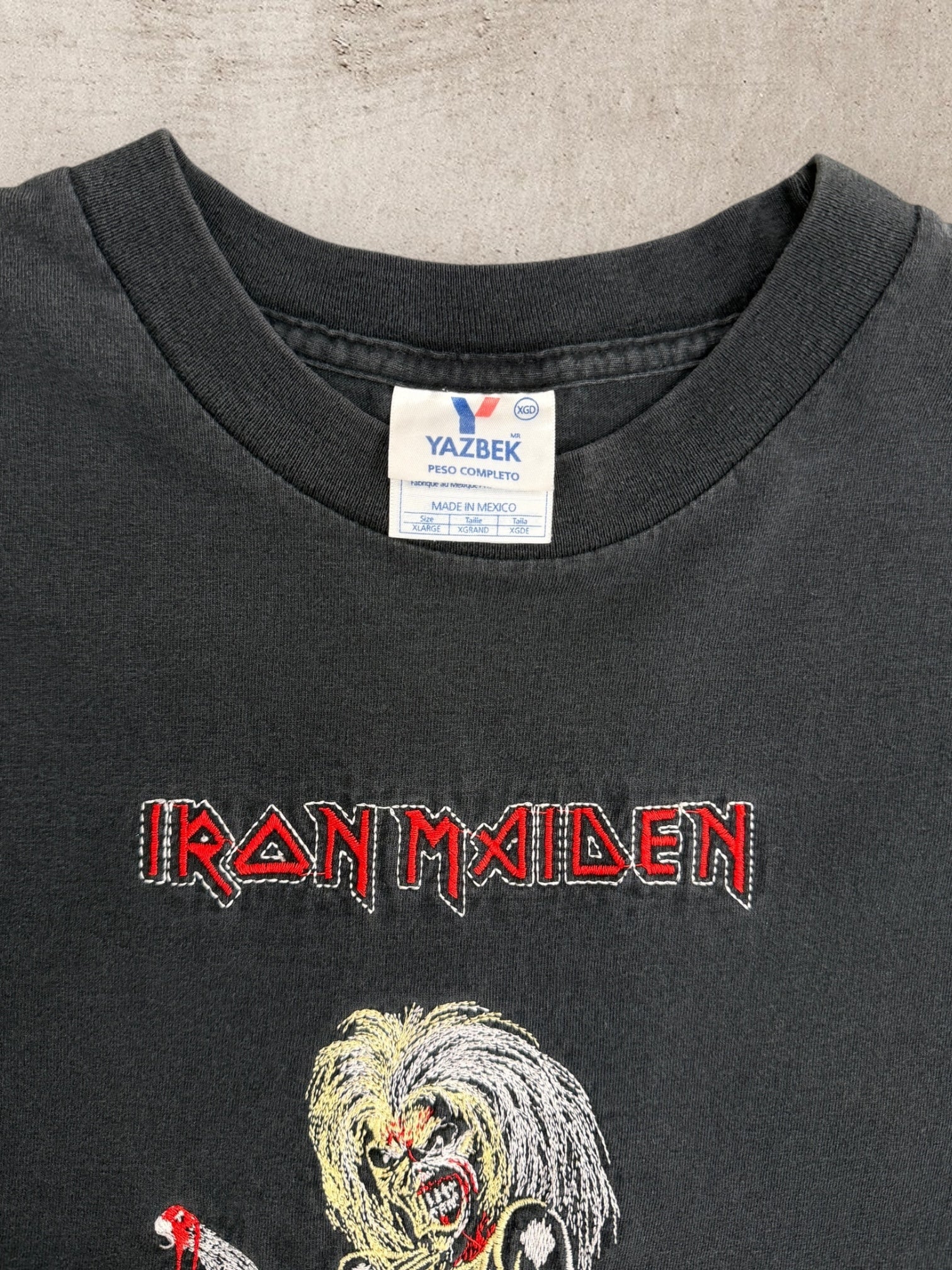 00s Iron Maiden Embroidered Graphic T-Shirt - XL