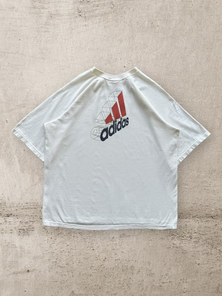 90s Adidas Graphic T-Shirt - XL