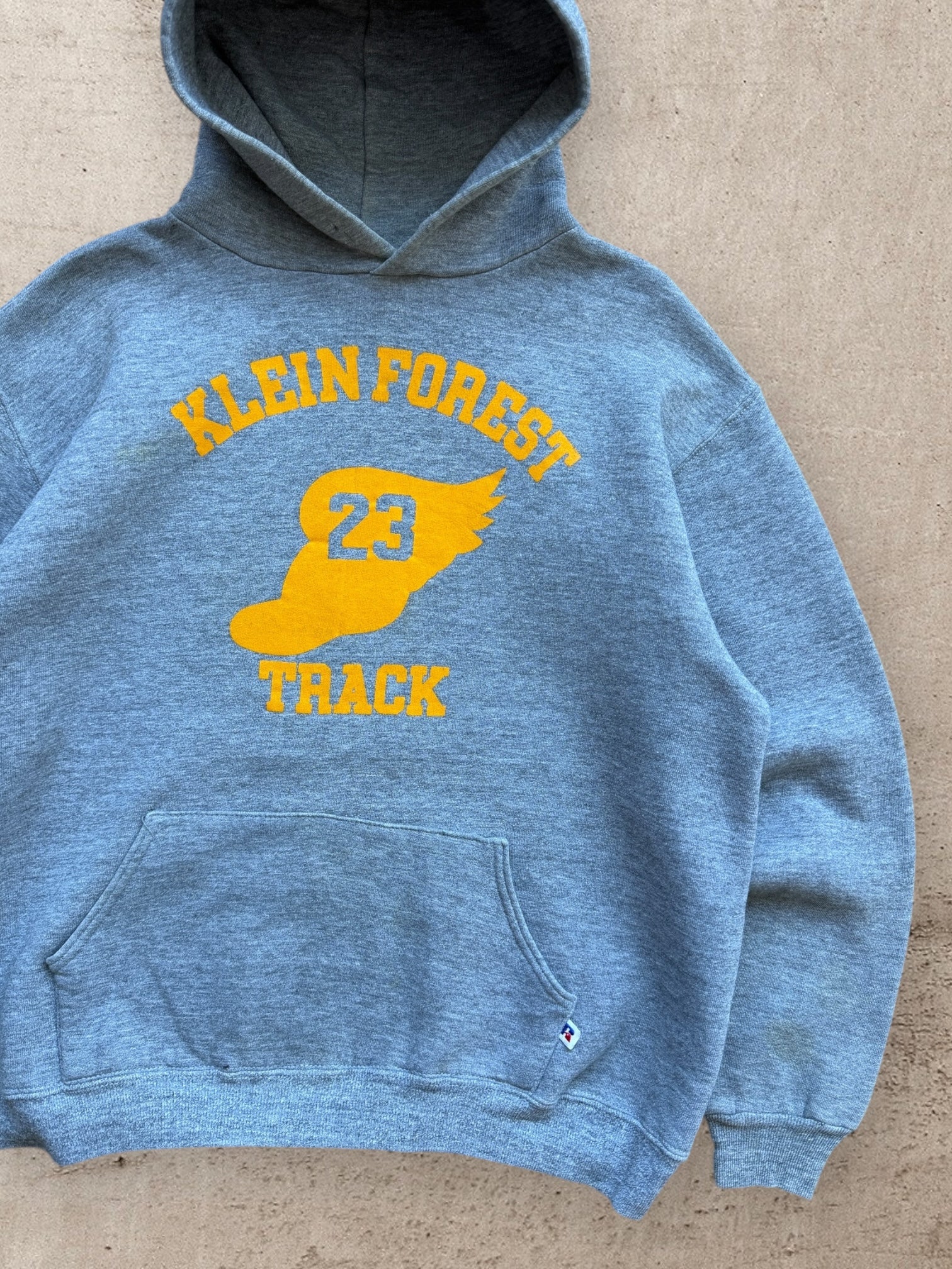 80s Russell Athletic Klein Forest Track Hoodie - Large