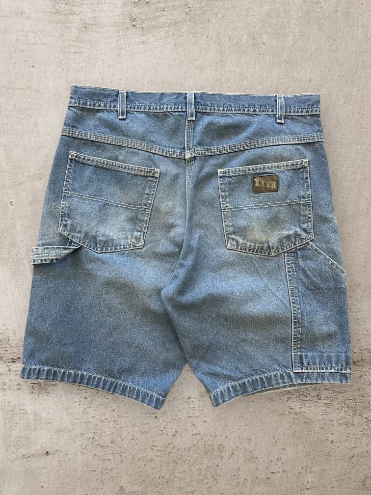 90s Key Faded Denim Carpwntwr Shorts - 35