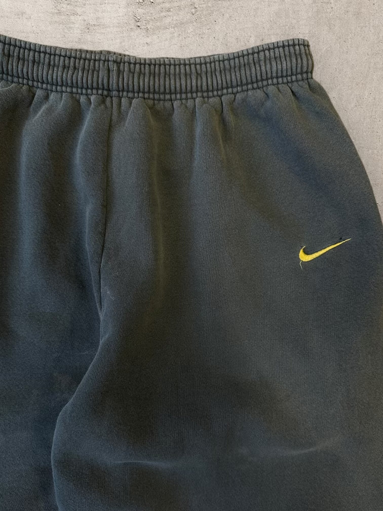 90s Nike Forest Green/Neon Green Sweatpants - XL