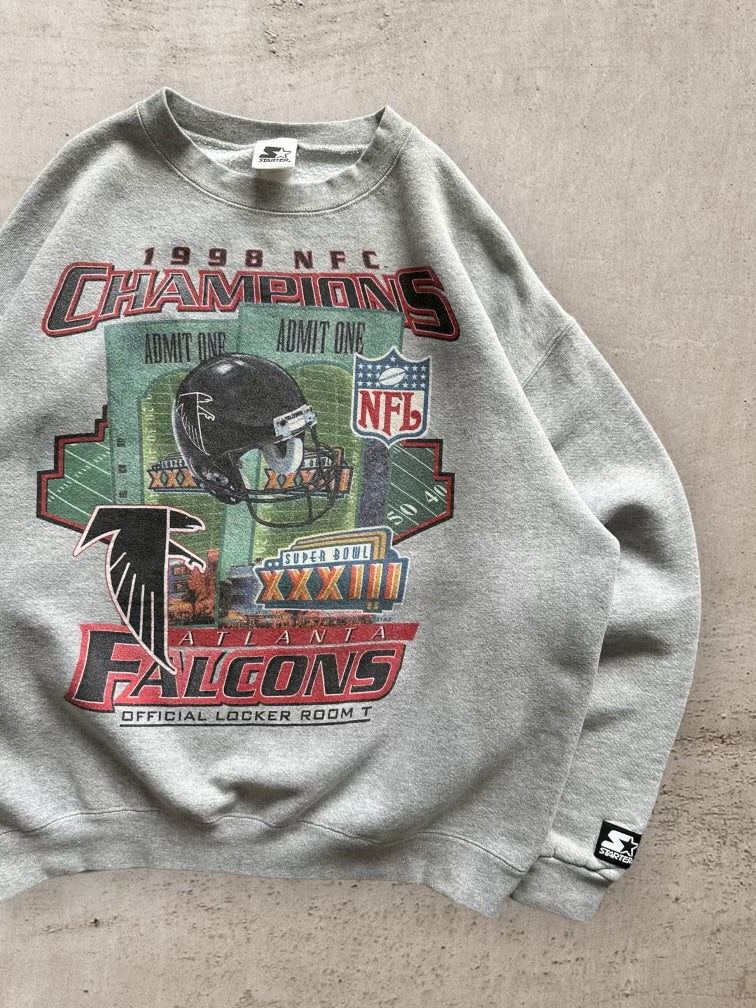 90s Atlanta Falcons NFC Champions Crewneck - Medium