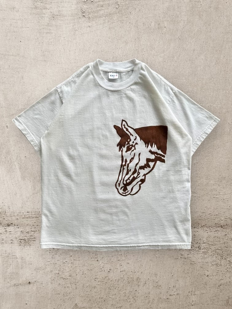 90s Horse Graphic T-Shirt - Medium