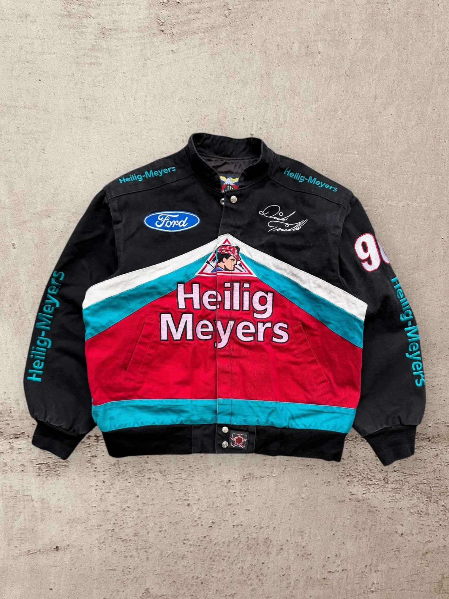 90s Jeff Hamilton Heilig Meyers NASCAR Racing Jacket - Large