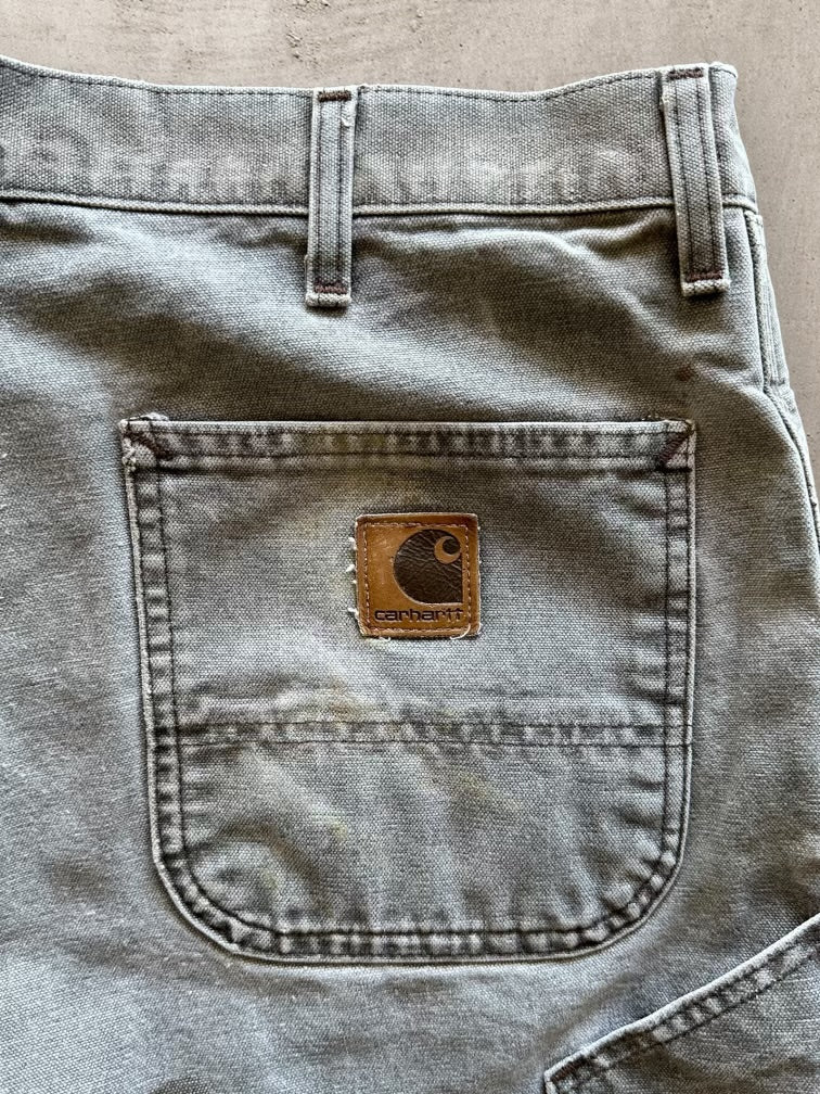 90s Carhartt Faded Carpenter Shorts - 38