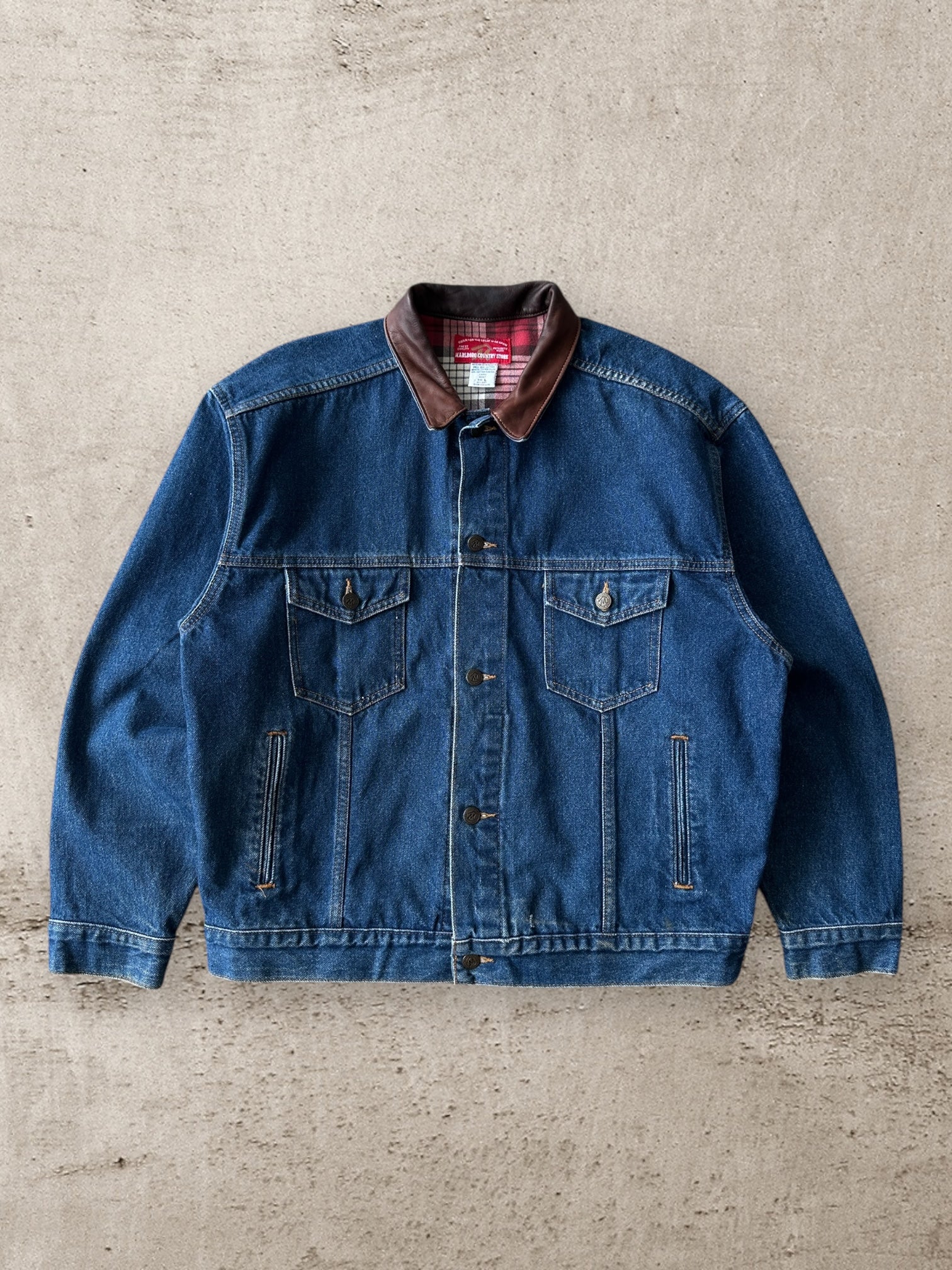 90s Marlboro Denim Jacket - Large