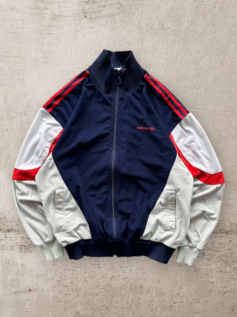 90s Adidas Color Block Track Jacket - Medium