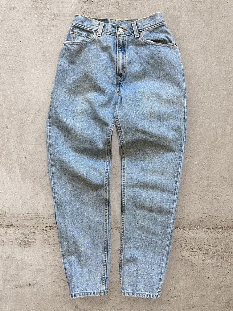 90s Levi’s 550 Light Wash Tapered Denim Jeans - 25x30