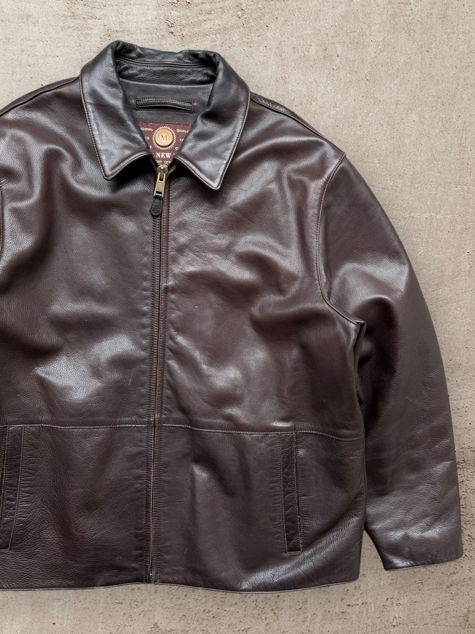 00s Marc Herrington Leather Jacket - XL