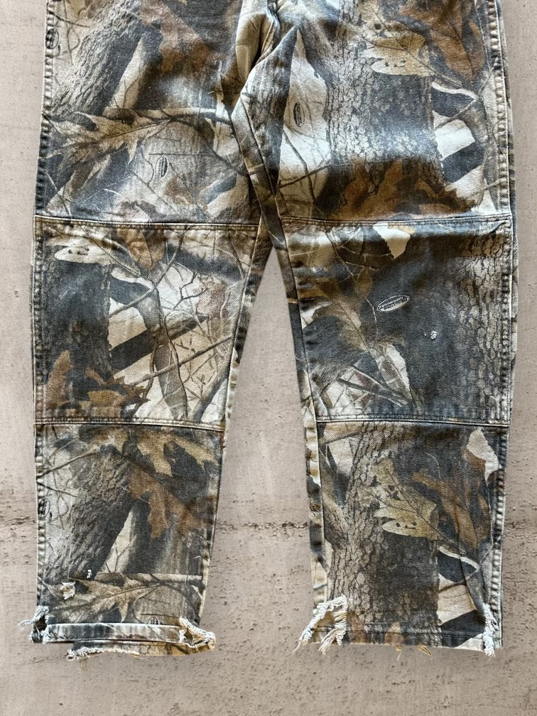 00s Wrangler Double Knee Real Tree Camouflage Pants - 33