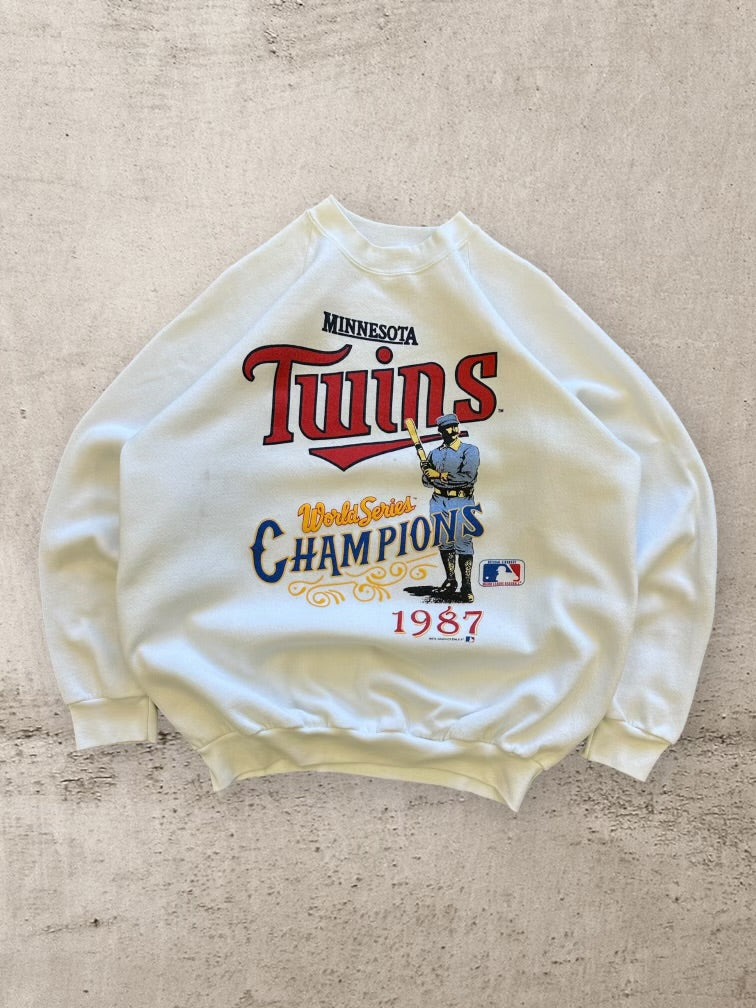 80s Minnesota Twins World Series Champions Graphic Crewneck - Large