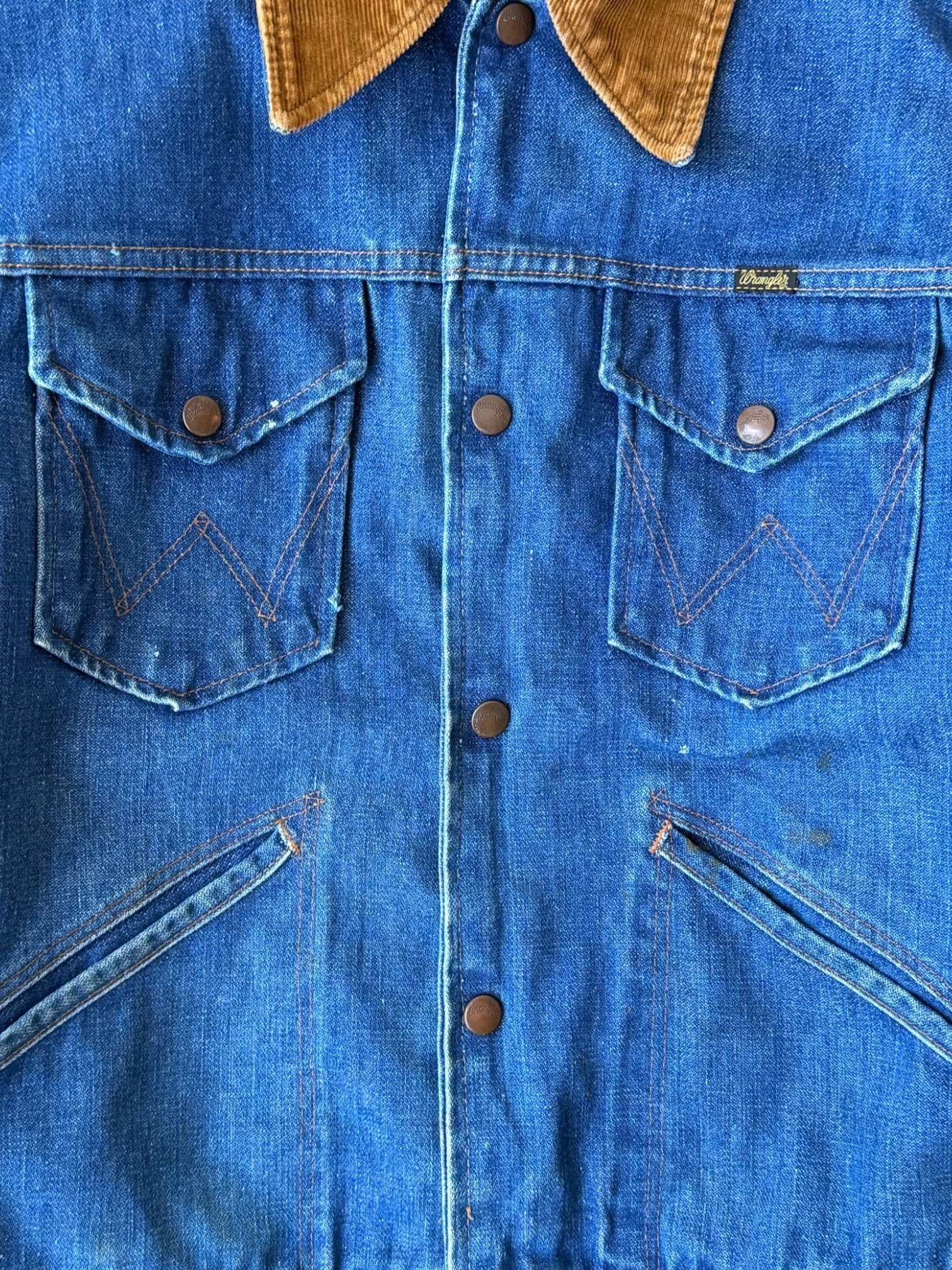 70s Wrangler No Fault Wool Lined Denim Jacket - Medium – The Juncture