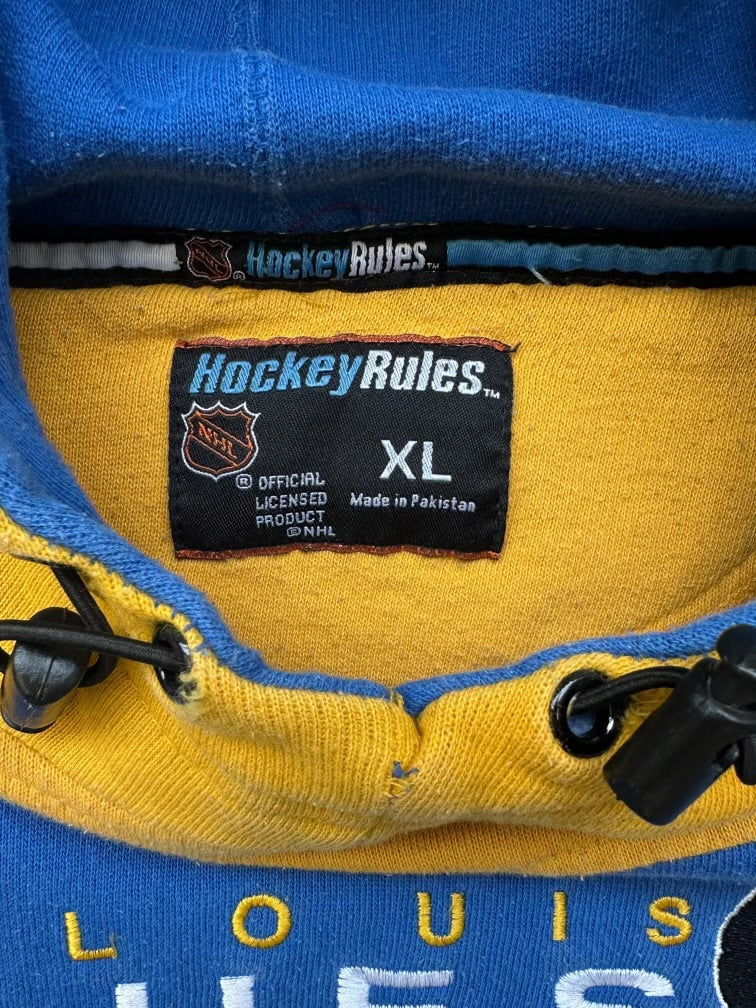 00s St. Louis Blues Color Block Hoodie - XL