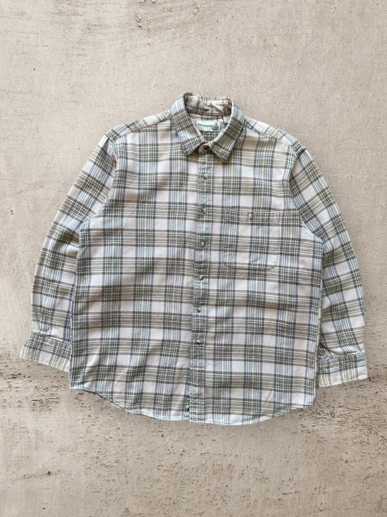 00s Field Master Plaid Flannel Shirt - Large