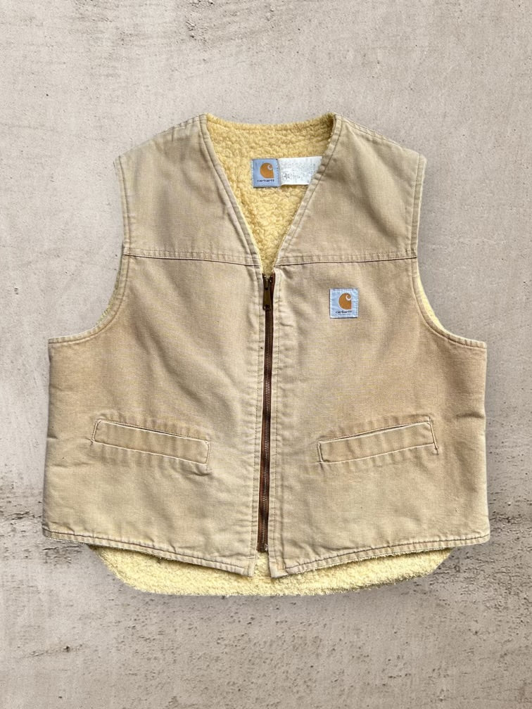 90s Carhartt Sherpa Lined Vest - XL