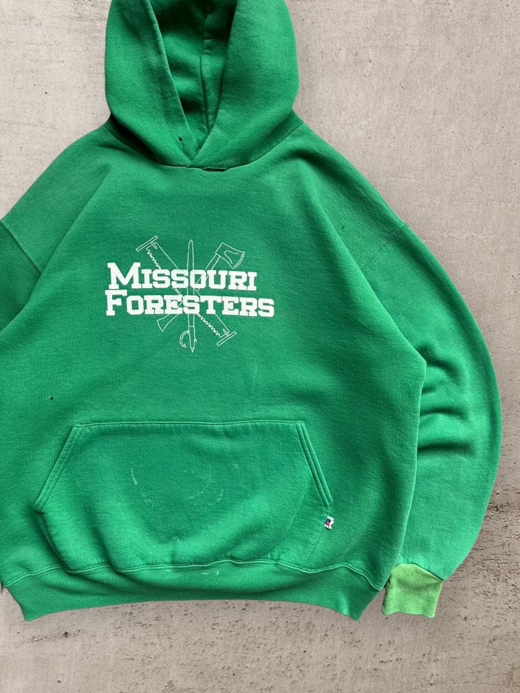 90s Russell Athletics Missouri Foresters Hoodie - Large