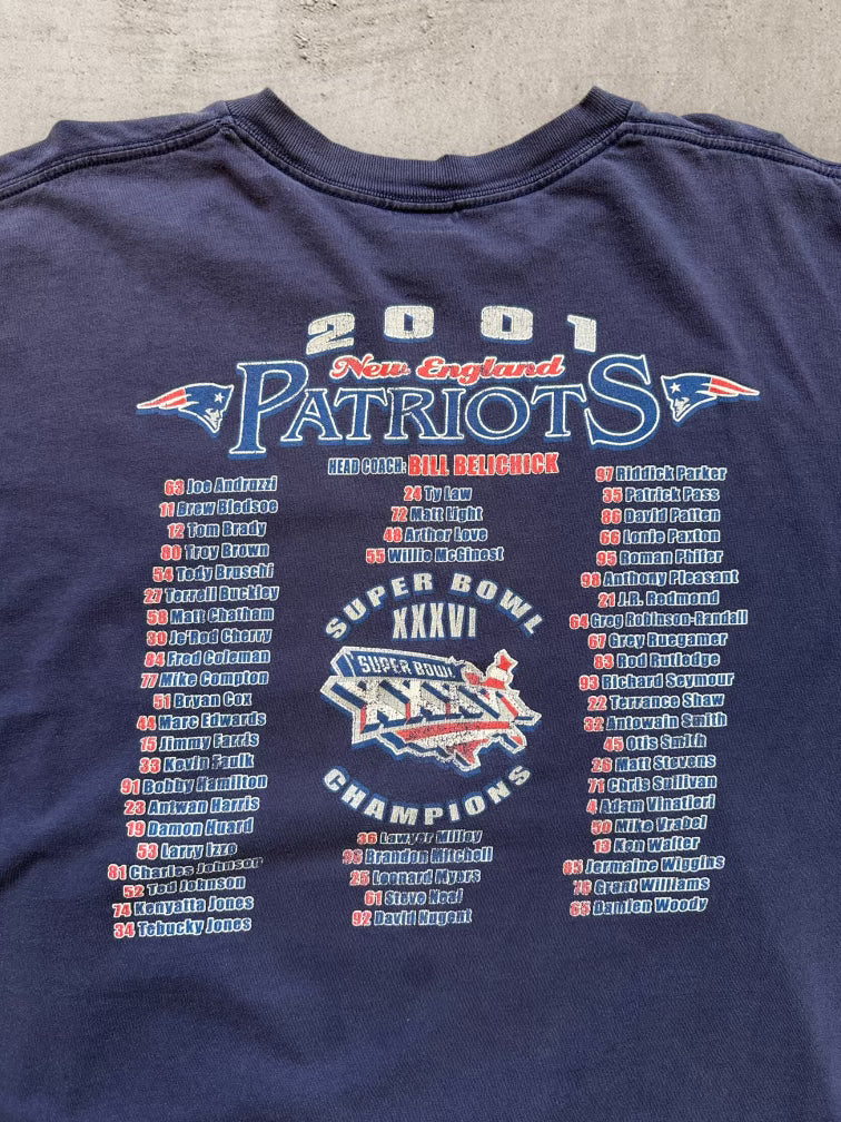 01 New England Patriots Champions Long Sleeve T-Shirt - XXL
