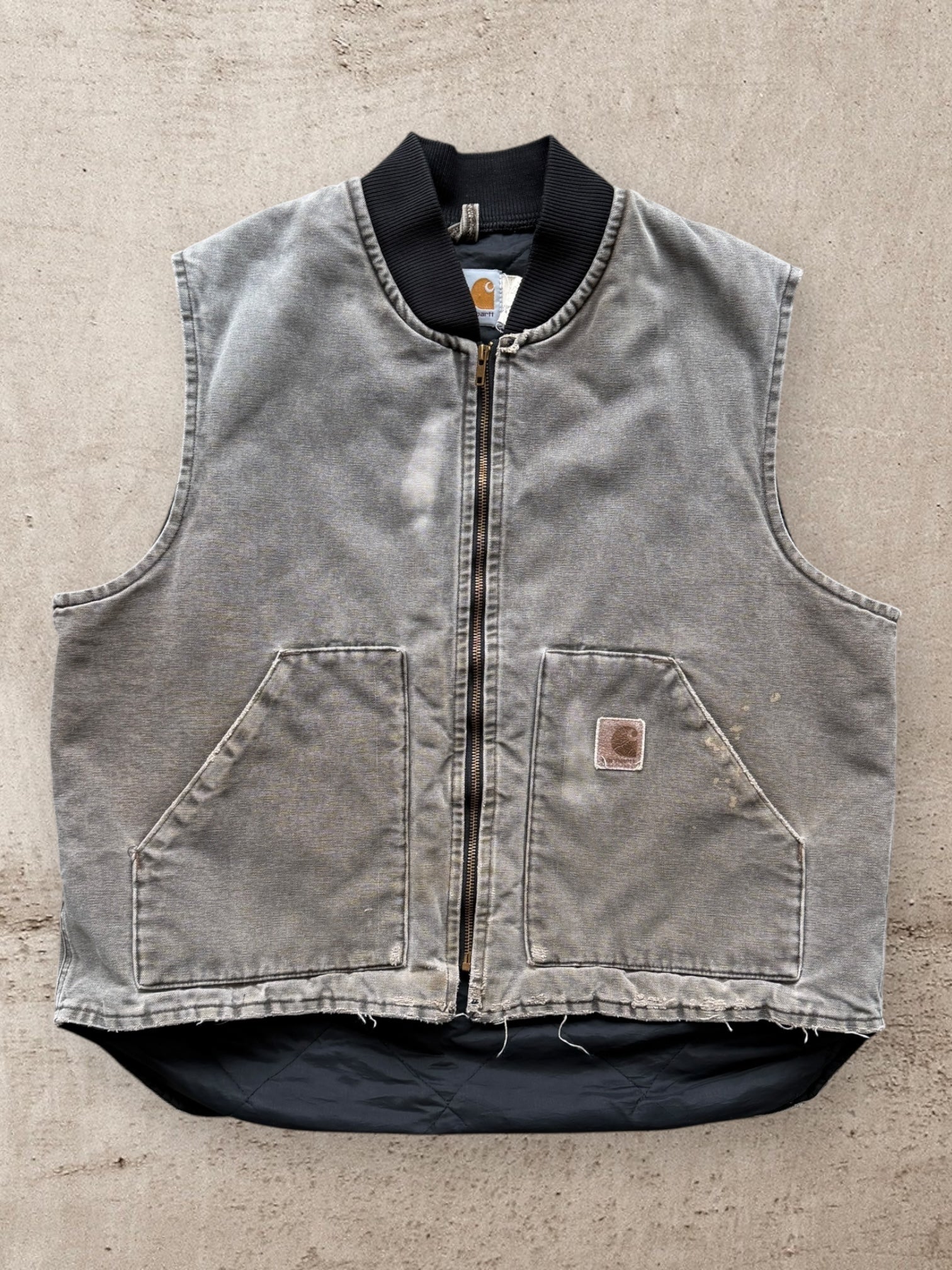 90s Carhartt Distressed Vest - XL