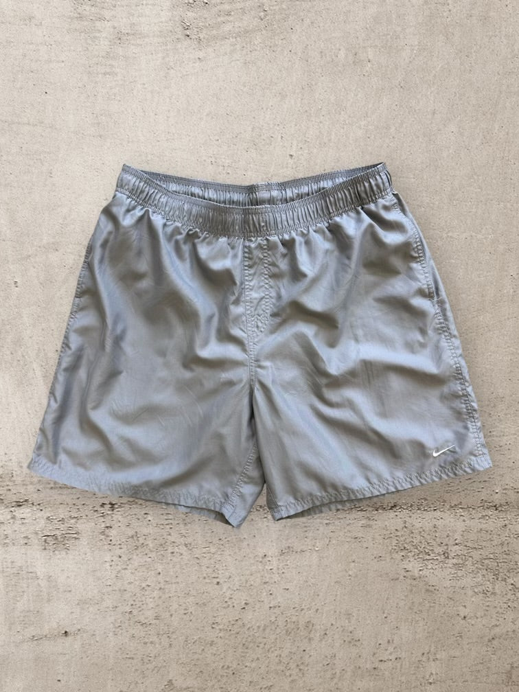 00s Nike Grey Nylon Shorts - Medium