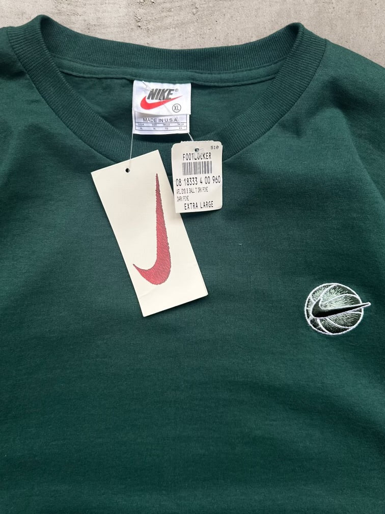 90s Nike Embroidered T-Shirt - XL