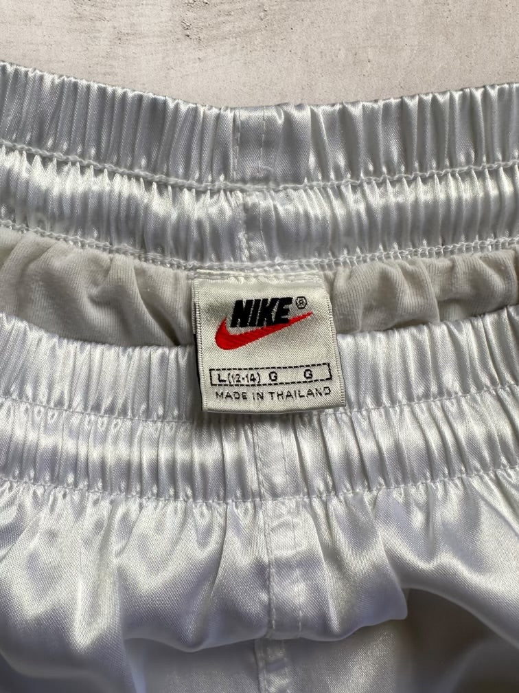 90s Nike Satin Shorts - Youth Large