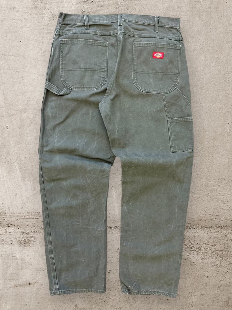 00s Dickies Green Carpenter Pants - 36x32