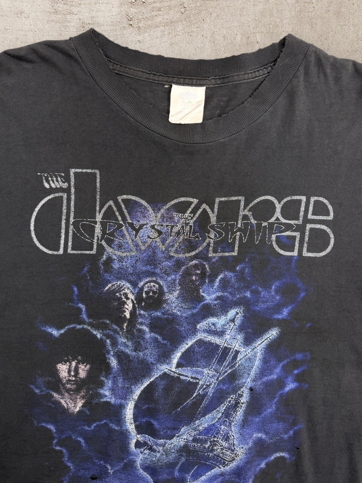 90s The Doors Distressed Graphic T-Shirt - XL