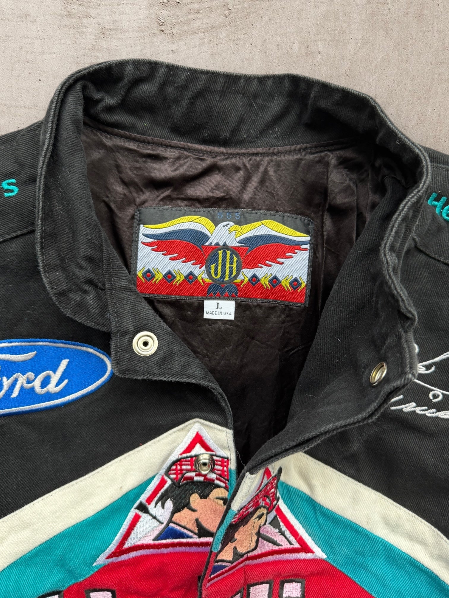 90s Jeff Hamilton Heilig Meyers NASCAR Racing Jacket - Large