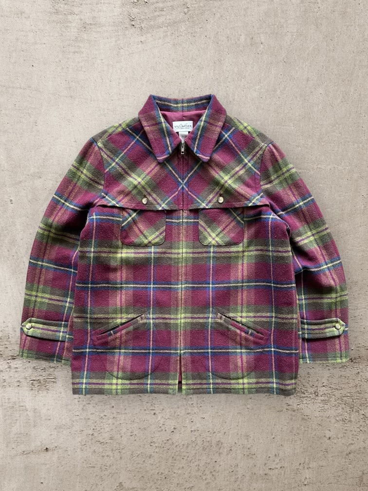 00s Villager Wool Zip Up Flannel - XL