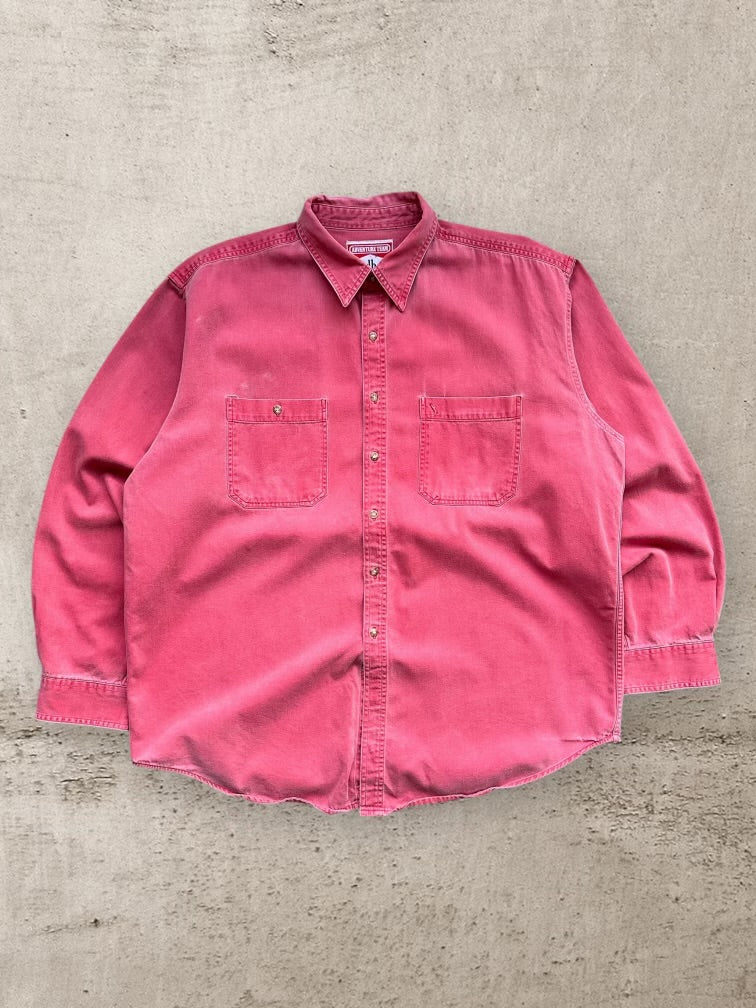 90s Marlboro Faded Button Up Shirt - XL