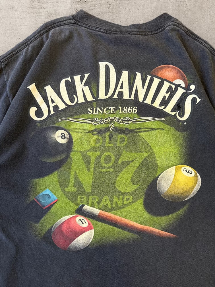 00s Jack Daniels Billiards T-Shirt - Large