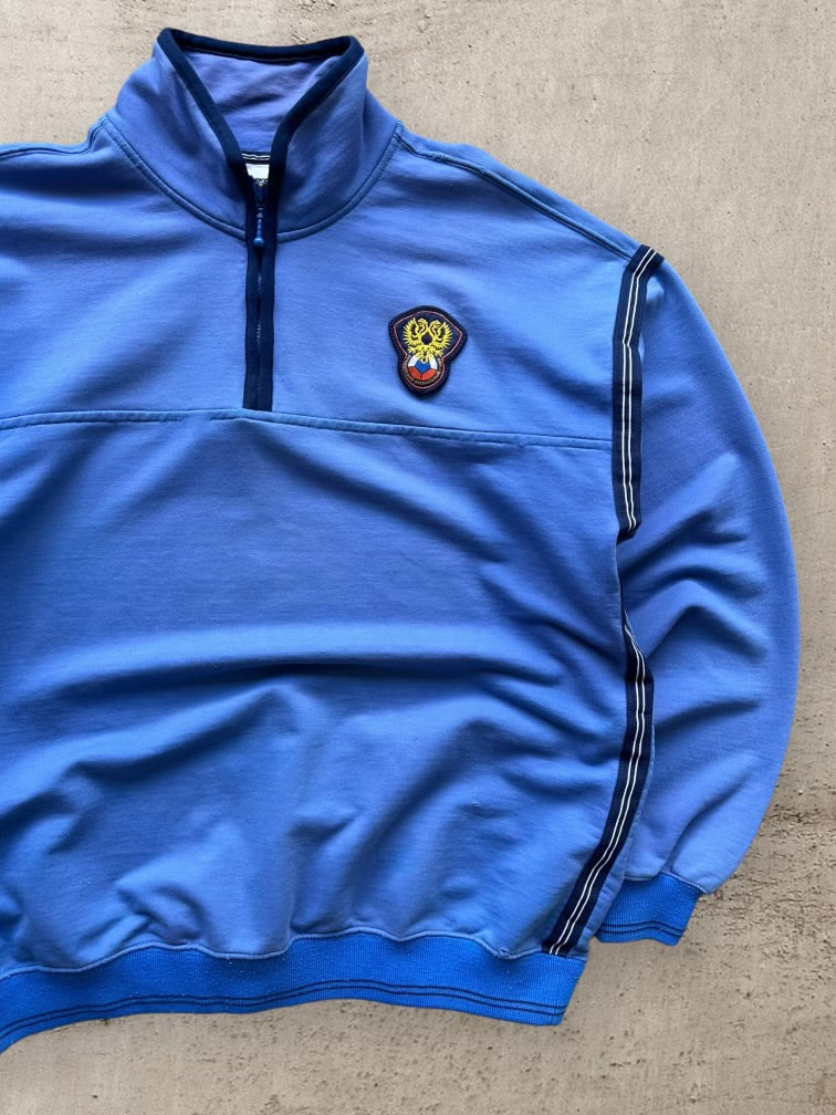 90s Nike Russian Futbol Away 1/4 Zip Sweatshirt - XL