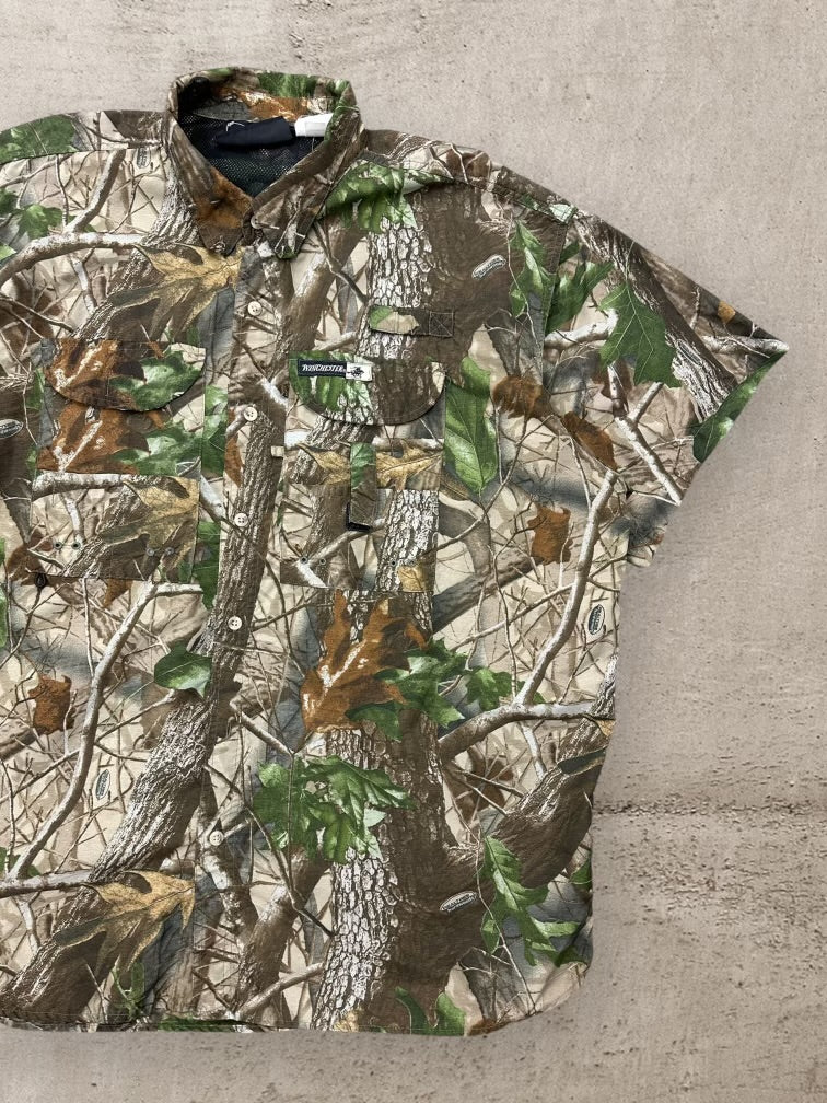 90s Winchester Real Tree Camouflage Button Up Shirt - XXL