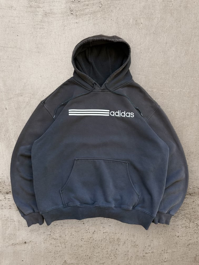 00s Adidas Embroidered Graphic Hoodie - XL