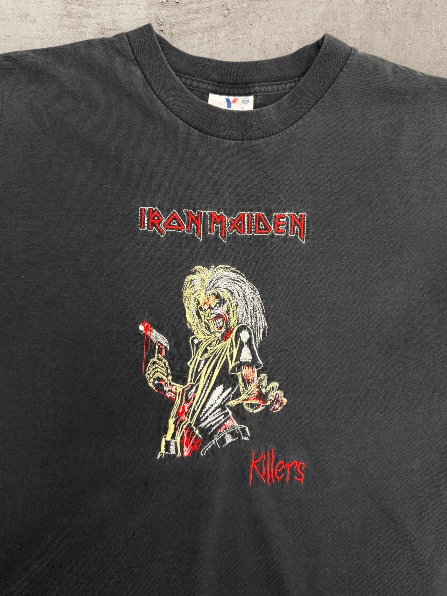 00s Iron Maiden Embroidered Graphic T-Shirt - XL