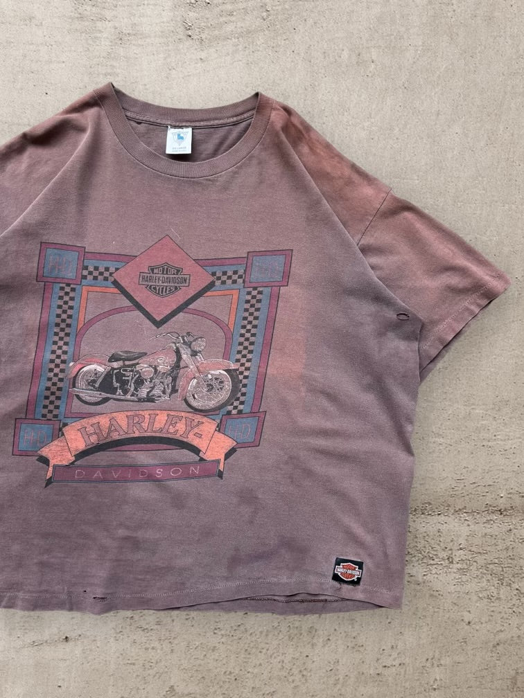 90s Harley Davidson Dyed Graphic T-Shirt - XXL