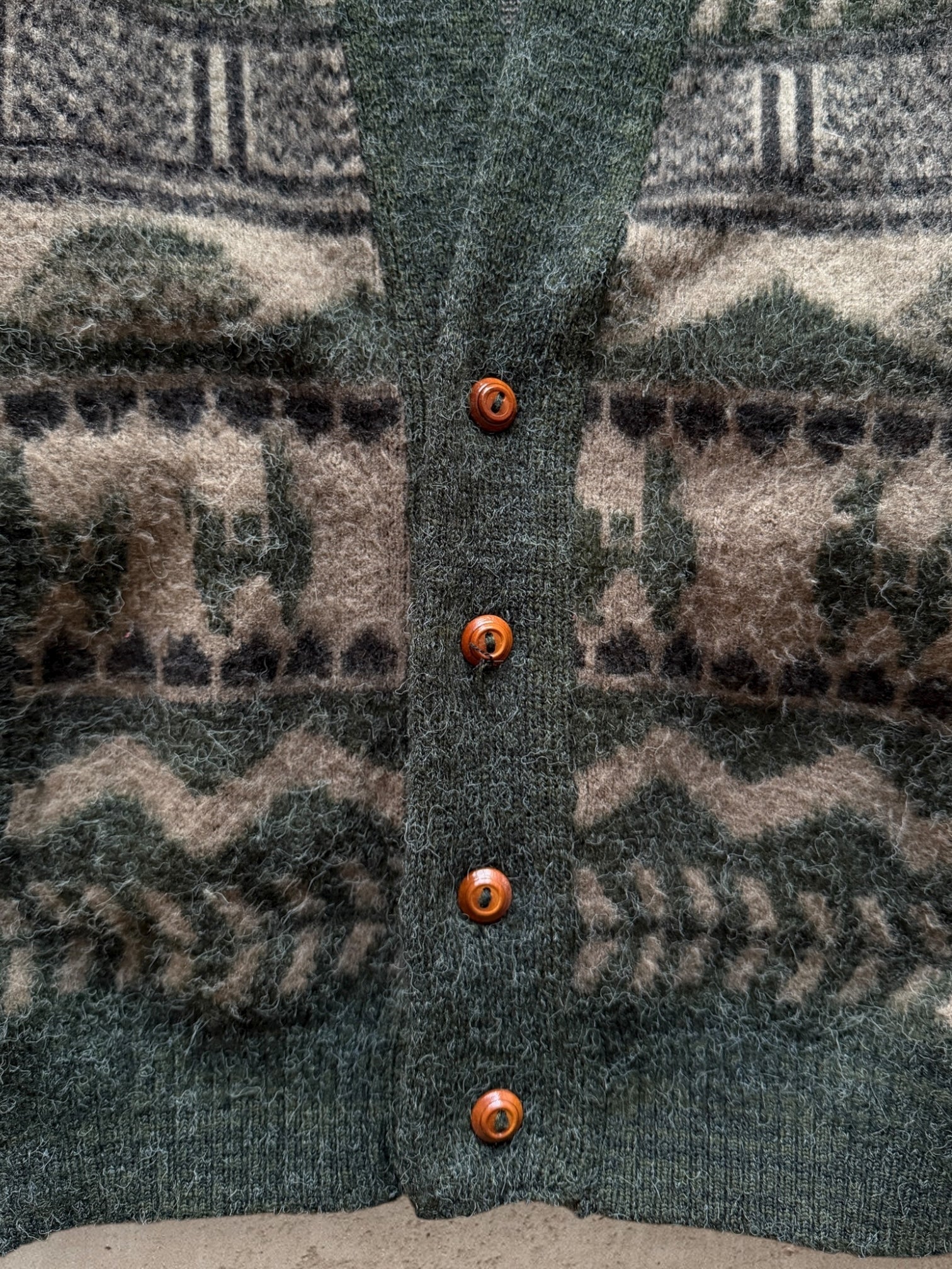 90s Tejidos Ruminahui Wool Cardigan - XL