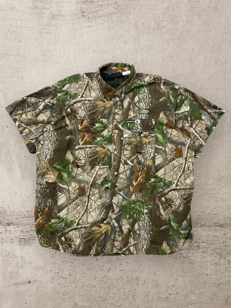 90s Winchester Real Tree Camouflage Button Up Shirt - XXL