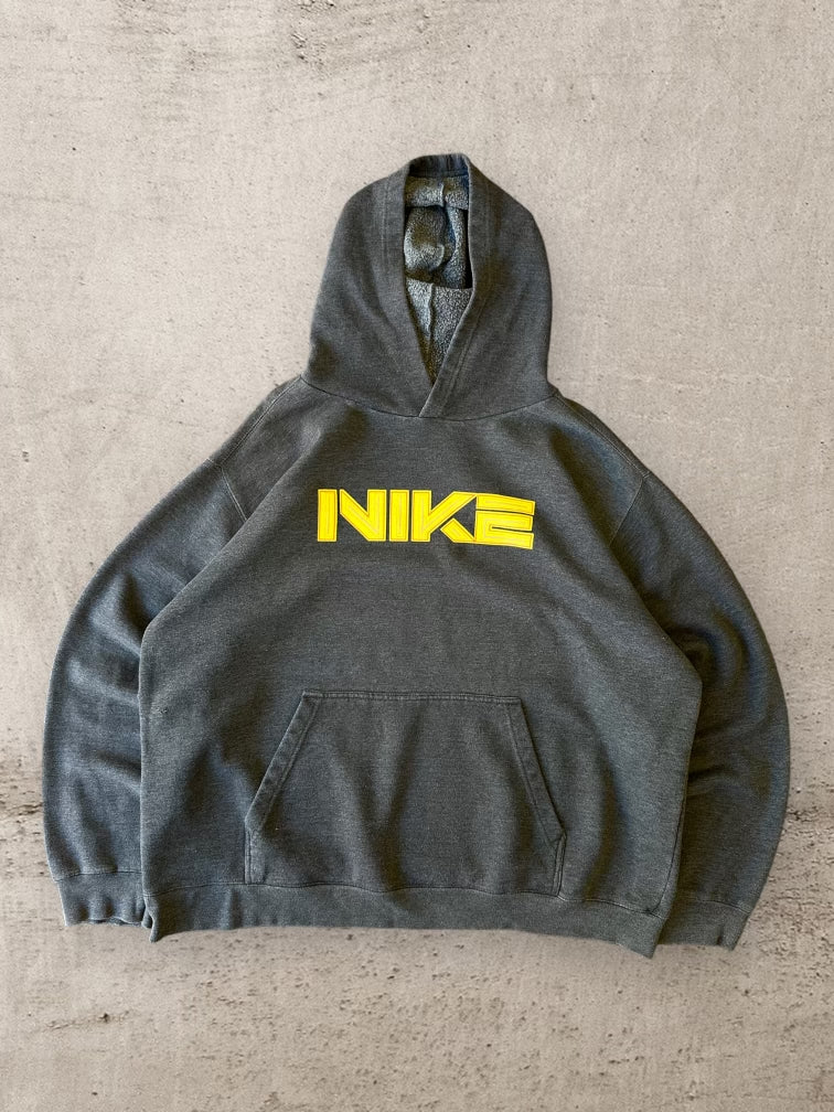 90s Nike Spell Out Hoodie - XL
