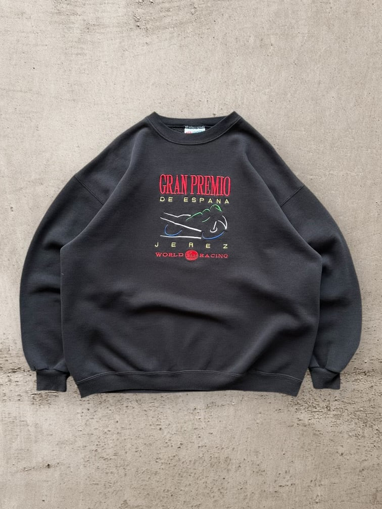 90s Gran Premio World Racing Embroidered Crewneck - XL