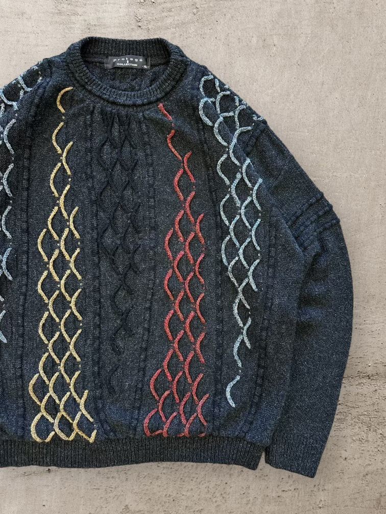00s Protege Multicolor Knit Sweater - XL