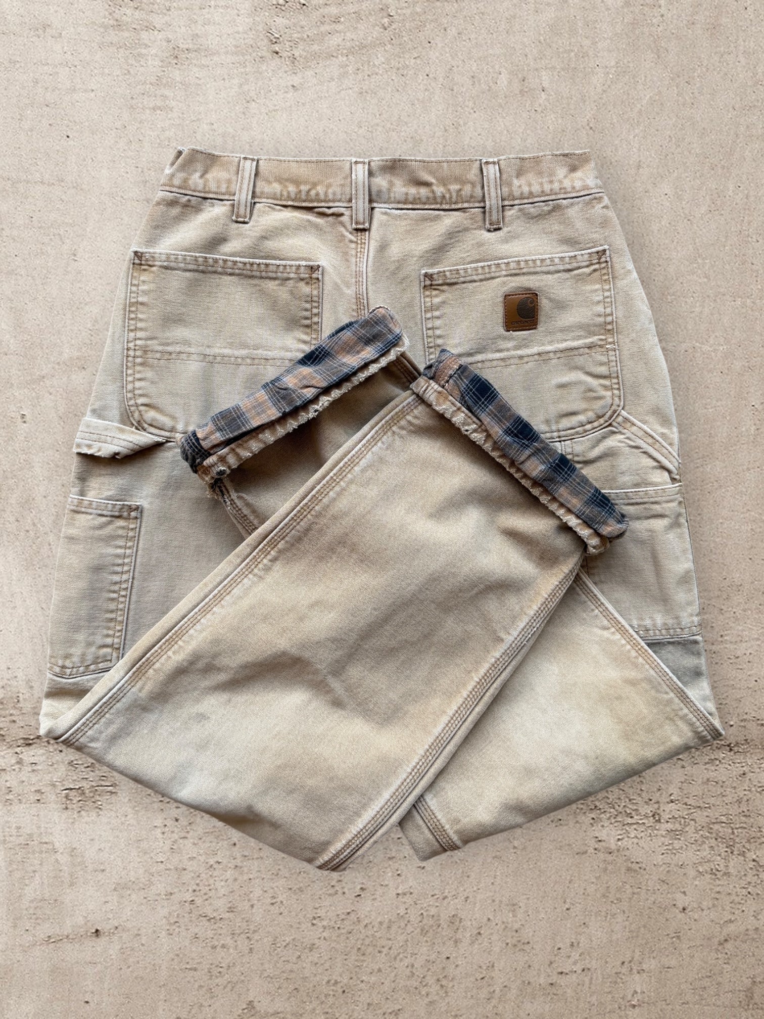 90s Carhartt Blanket Lined Carpenter Pants - 30”