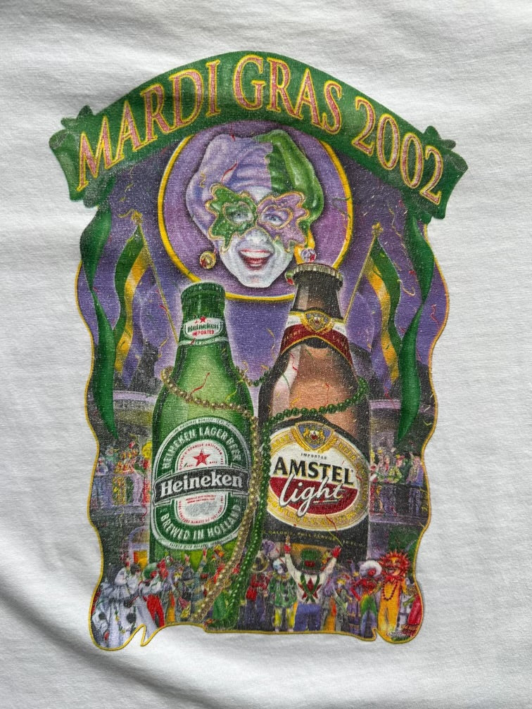 90s Heineken Mardi Gras Graphic T-Shirt - XL