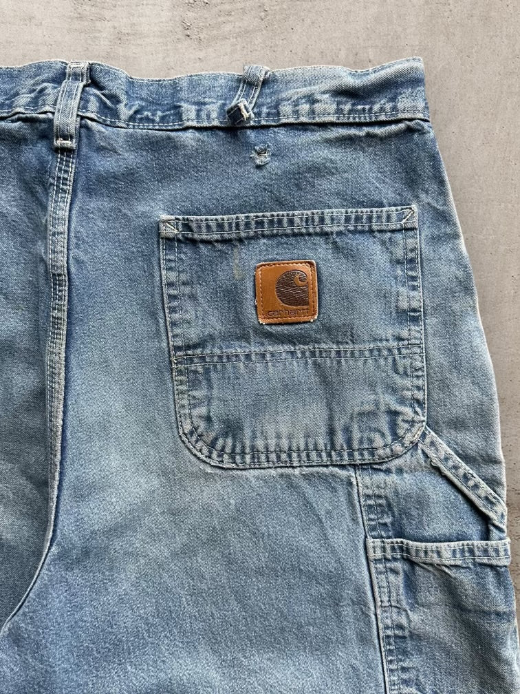 90s Carhartt Denim Carpenter Shorts - 36