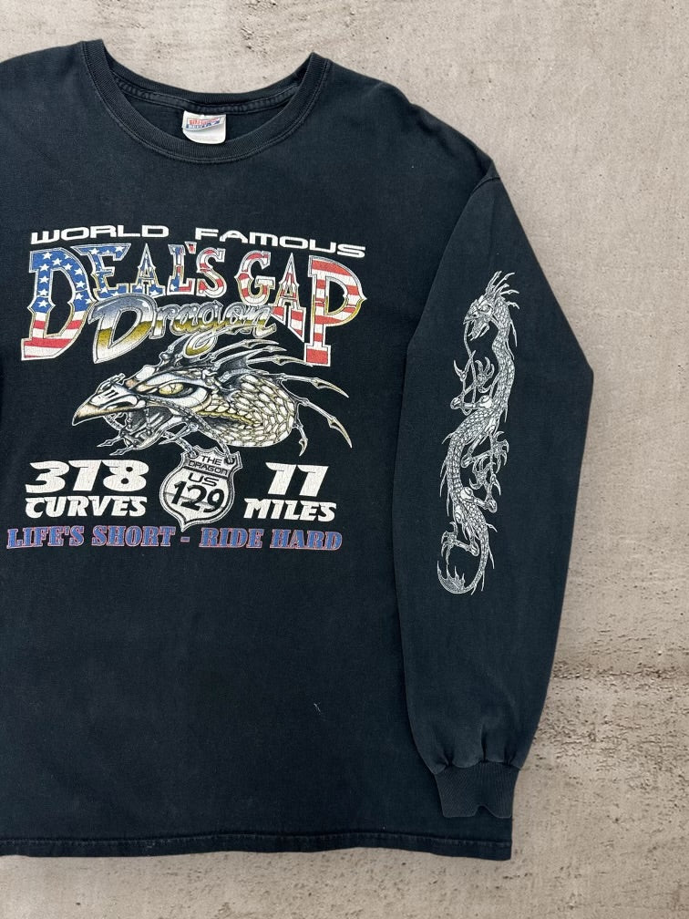 00s Deal Gap Dragon Graphic Long Sleeve T-Shirt - XL