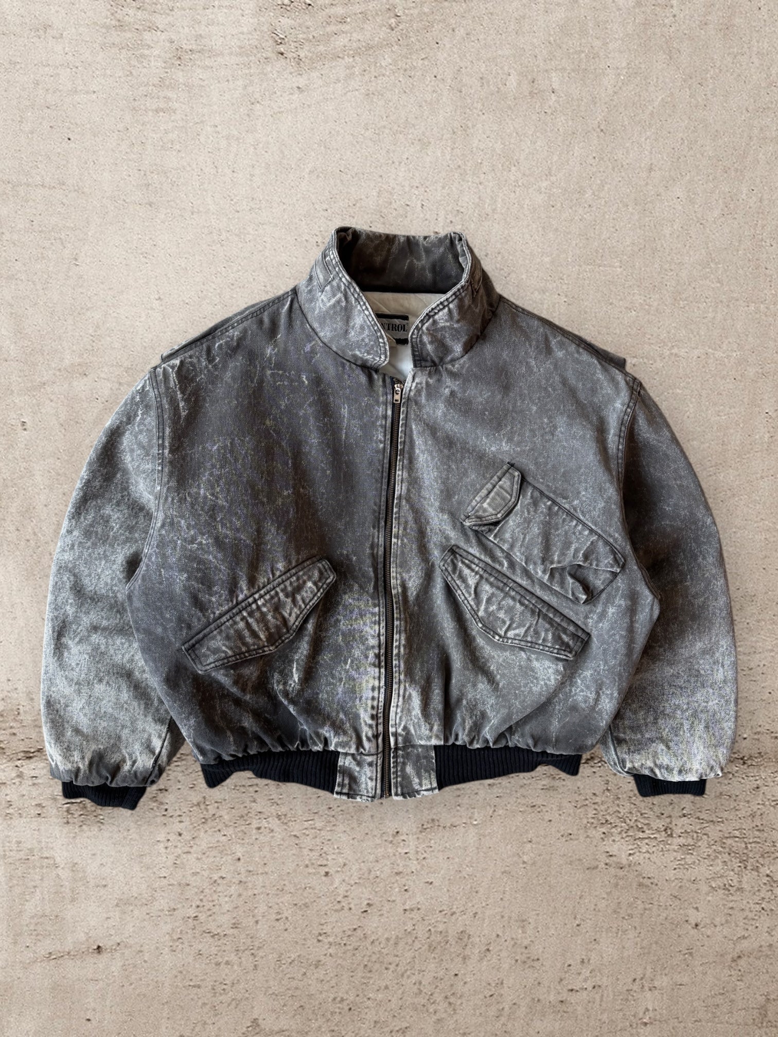 80s Dual Control Bomber Jacket - Large
