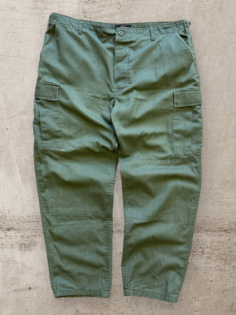 00s Tru Spec Olive Green Cargo Pants - 41x31