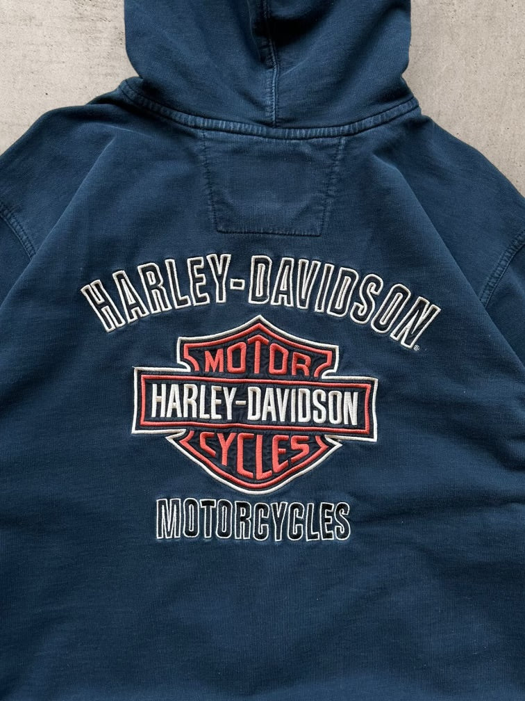 00s Harley Davidson Full Zip Up Hoodie -XL