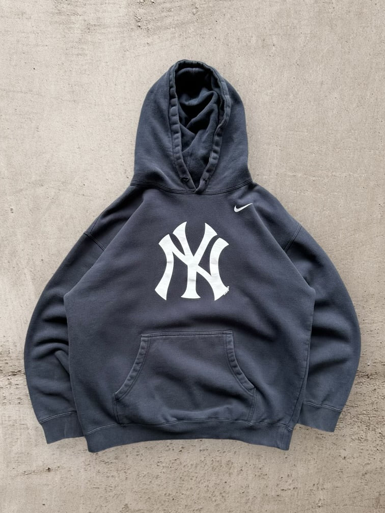 00s Nike New York Yankees Hoodie - Large
