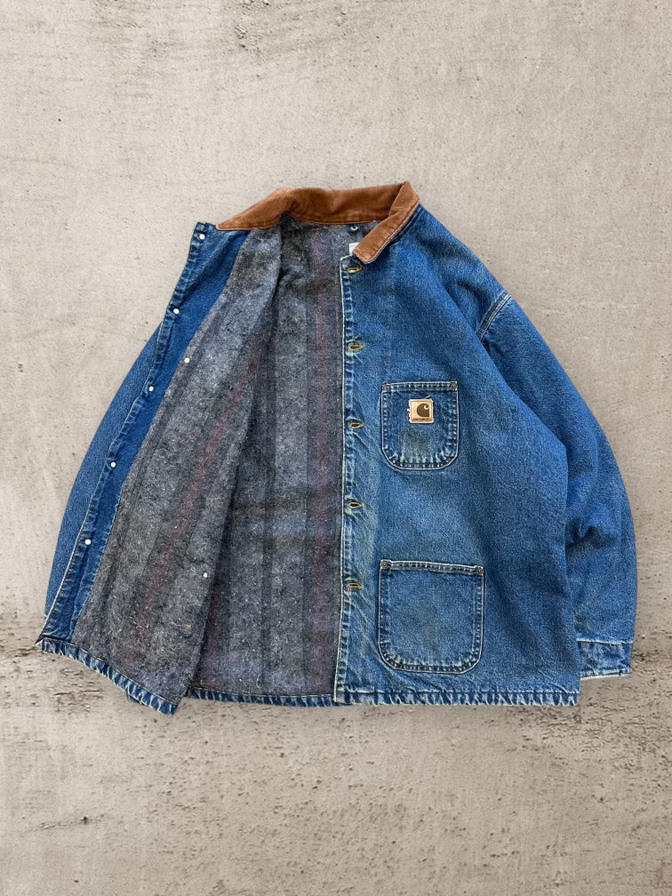 Denim blanket lined chore coat online